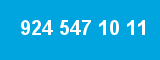 924 547 10 11